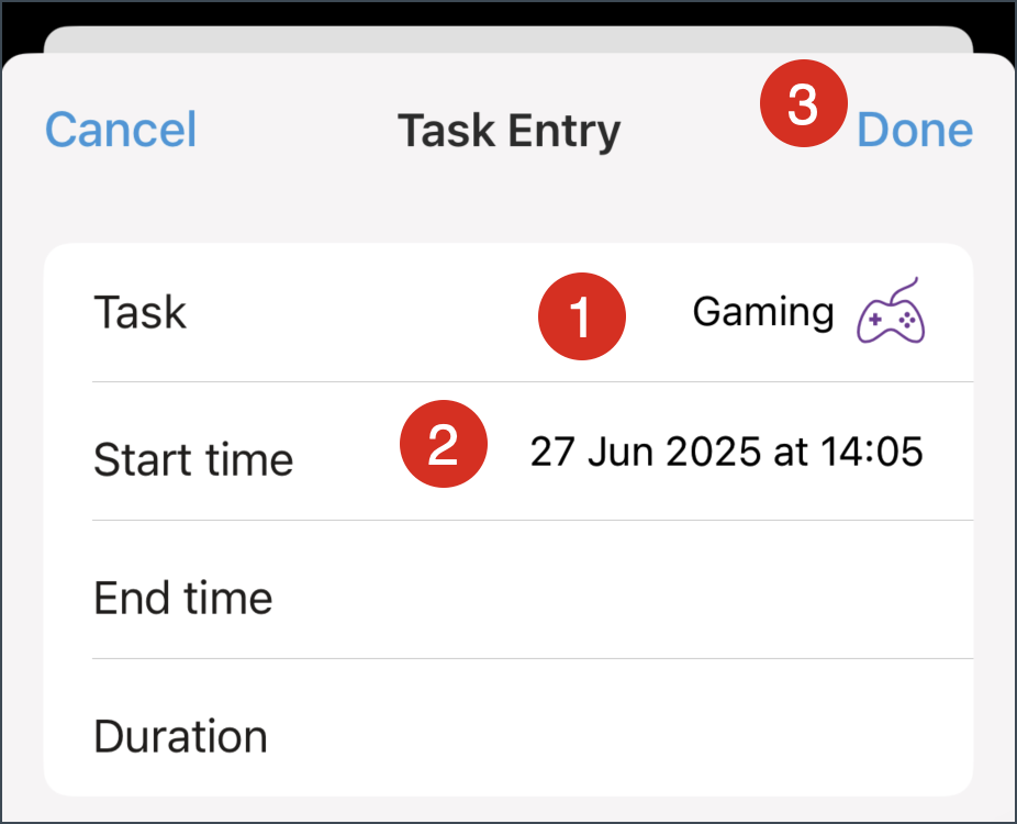 What is task entry and how to create a task entry manually? – Wonderapps